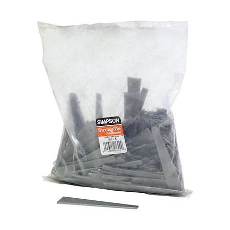 Simpson Strong-Tie Simpson Strong-Tie 8.38 in. H X 8.38 in. W 14 Ga. Galvanized Steel Wedge Tie W1-R100